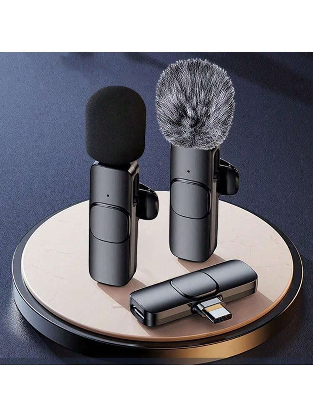 Wireless Professional  Lavalier Microphone for Smartphones,Wireless Microphone Plug-Play,Lapel Mic for Video Recording,Teaching, Interviews,Podcast,Cordless Omnidirectional Condenser Recording Mic for Vlog