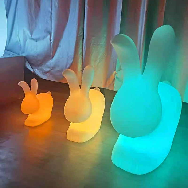 Customized Outdoor LED Rabbit Night Light Cute Chang'E Flying Moon Park Landscape Festival Celebration Lamp for Christmas