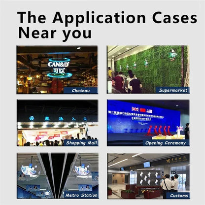 3D Holographic LED Fan Display for Advertising/Shop/Wedding High Brightness Custom Logo DIY Projector (42CM/52CM/56CM/65CM)