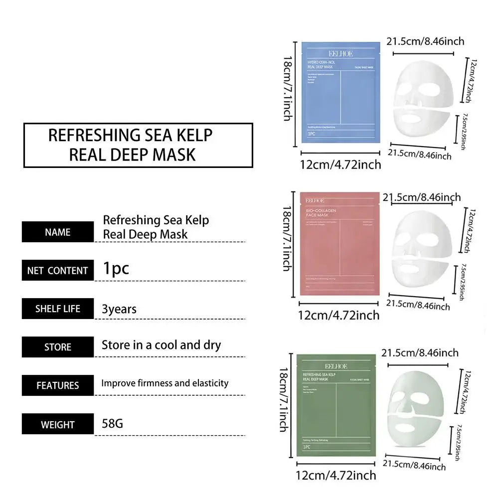 Bio-Collagen Face Mask Protein Hydrogel Soft Gel Mask Night Moisturizing for Women Skin Care Products