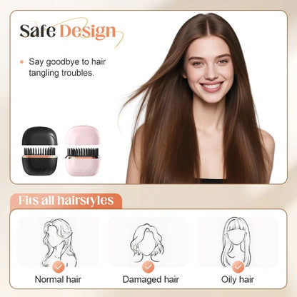 Mini Hair Straightening Comb Wireless Charging Portable Multifunctional Hair Care Not Hurt Hair Styling Comb Hair Straightener