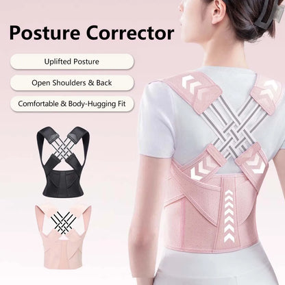 Adjustable Posture Corrector Back Support Belt Spine Alignment Waist Trainer for Men and Women Abdominal Waist Correction