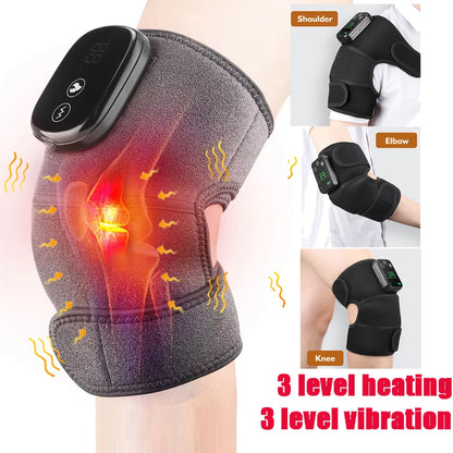Electric Heating Shoulder Brace LED Display Vibration Shoulder Massage Support Belt Strap for Joint Brace Care Muscle Relaxation