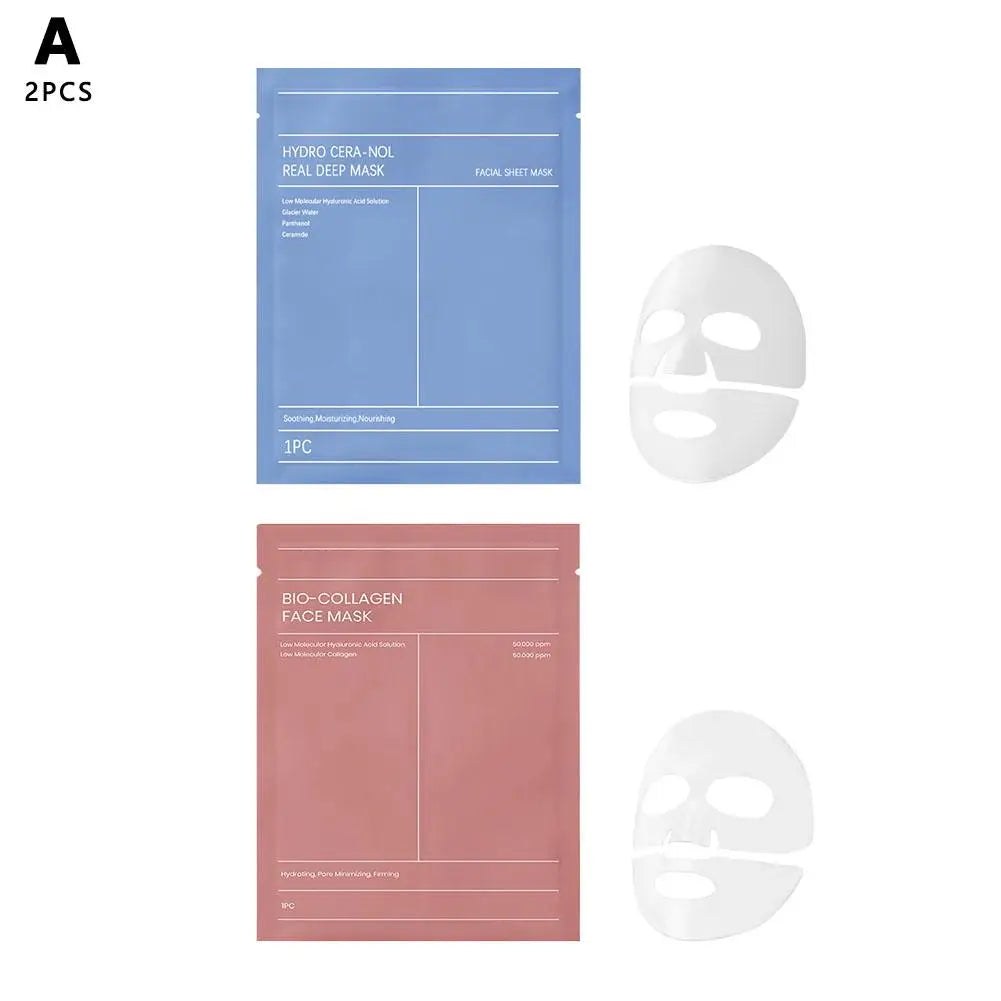 Bio-Collagen Face Mask Protein Hydrogel Soft Gel Mask Night Moisturizing for Women Skin Care Products