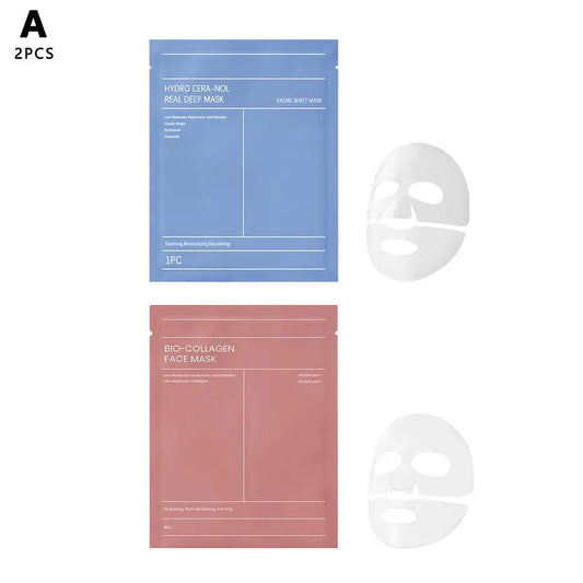 Bio-Collagen Face Mask Protein Hydrogel Soft Gel Mask Night Moisturizing for Women Skin Care Products